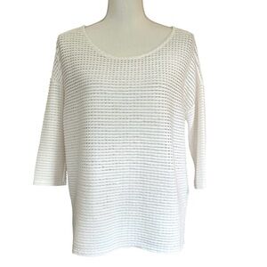 French Connection Boxy Fit Loose Knit 3/4 Sleeve Top - Size XS